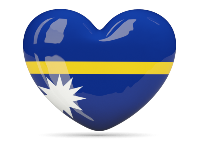 Heart icon. Download flag icon of Nauru at PNG format