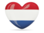 Netherlands. Heart icon. Download icon.