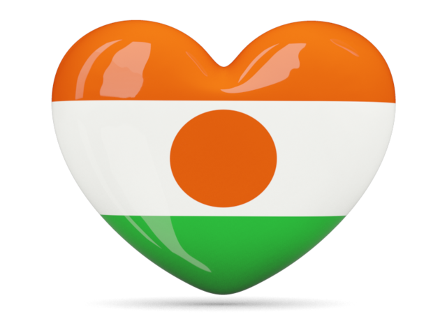 Heart icon. Download flag icon of Niger at PNG format