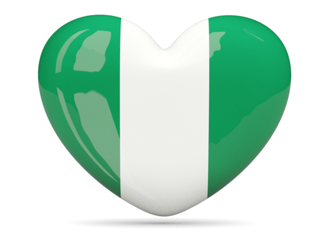 Heart icon. Download flag icon of Nigeria at PNG format