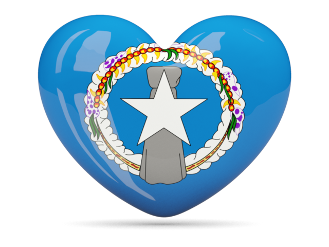 Иконка-сердце. Скачать флаг. Северные Марианские острова