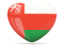 Oman. Heart icon. Download icon.