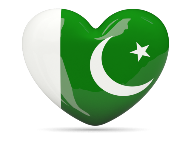Иконка-сердце. Скачать флаг. Пакистан