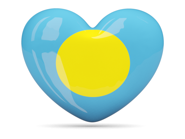 Heart icon. Download flag icon of Palau at PNG format