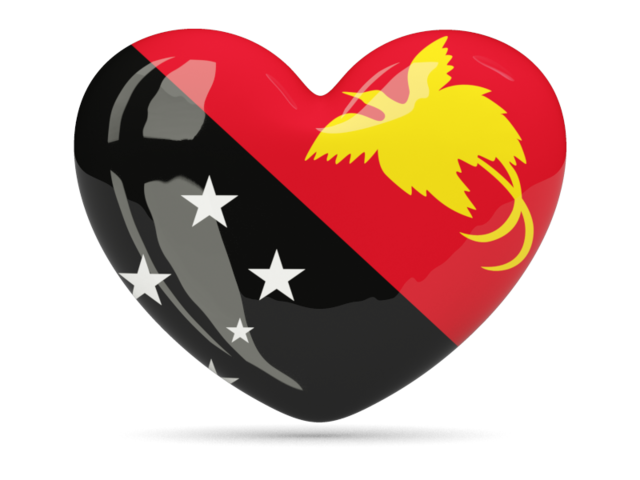 Heart icon. Download flag icon of Papua New Guinea at PNG format