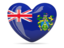 Pitcairn Islands. Heart icon. Download icon.