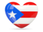 Puerto Rico. Heart icon. Download icon.