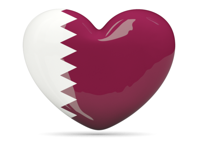 Иконка-сердце. Скачать флаг. Катар
