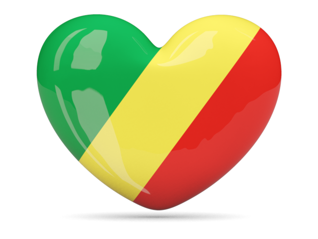 Иконка-сердце. Скачать флаг. Республика Конго