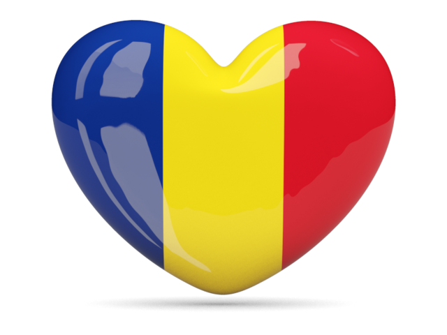 Иконка-сердце. Скачать флаг. Румыния