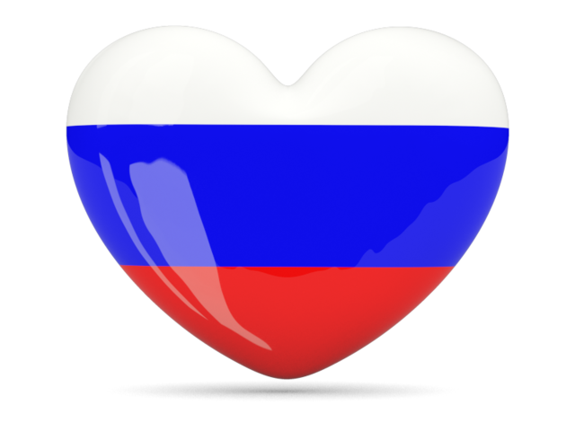 Иконка-сердце. Скачать флаг. Россия