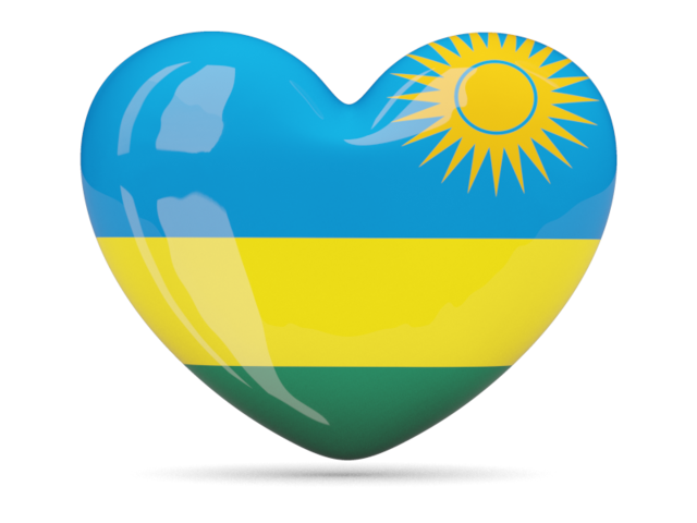 Иконка-сердце. Скачать флаг. Руанда