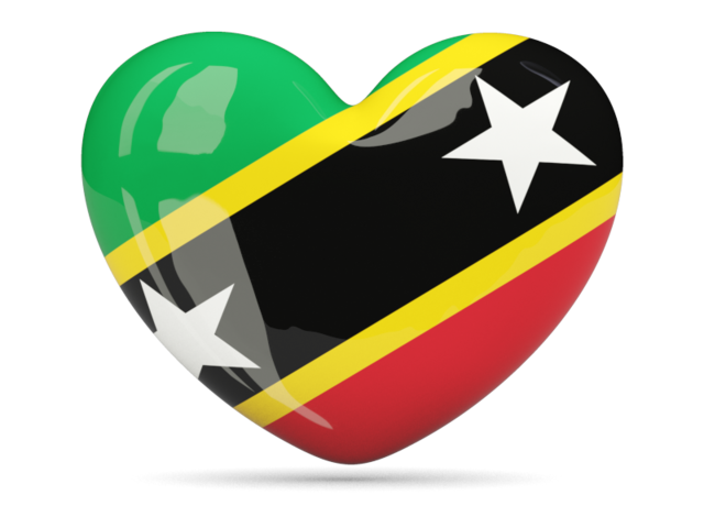 Heart icon. Download flag icon of Saint Kitts and Nevis at PNG format