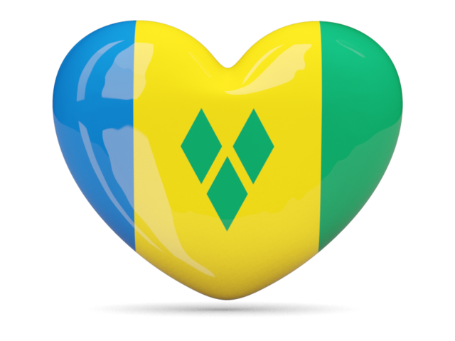 Иконка-сердце. Скачать флаг. Сент-Винсент и Гренадины