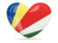 Seychelles. Heart icon. Download icon.