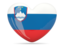 Slovenia. Heart icon. Download icon.