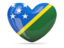 Solomon Islands. Heart icon. Download icon.