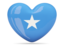 Somalia. Heart icon. Download icon.