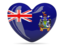 South Georgia and the South Sandwich Islands. Heart icon. Download icon.