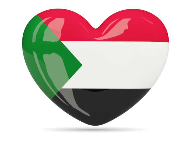 Heart icon. Download flag icon of Sudan at PNG format