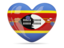 Swaziland. Heart icon. Download icon.
