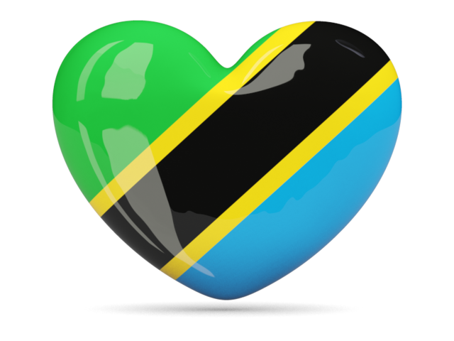 Иконка-сердце. Скачать флаг. Танзания