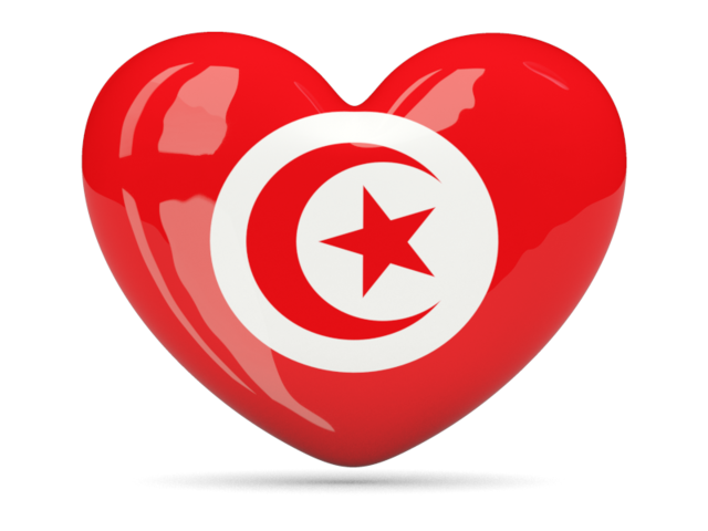 Heart icon. Download flag icon of Tunisia at PNG format