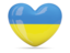 Ukraine. Heart icon. Download icon.