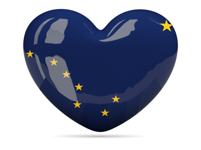 Heart icon. Download flag icon of Alaska