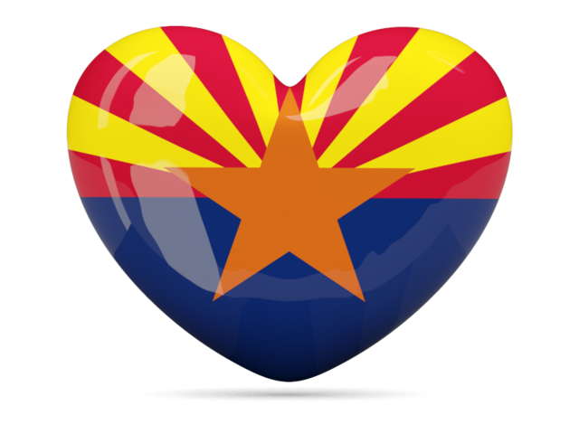 Иконка-сердце. Загрузить иконку флага штата Аризона