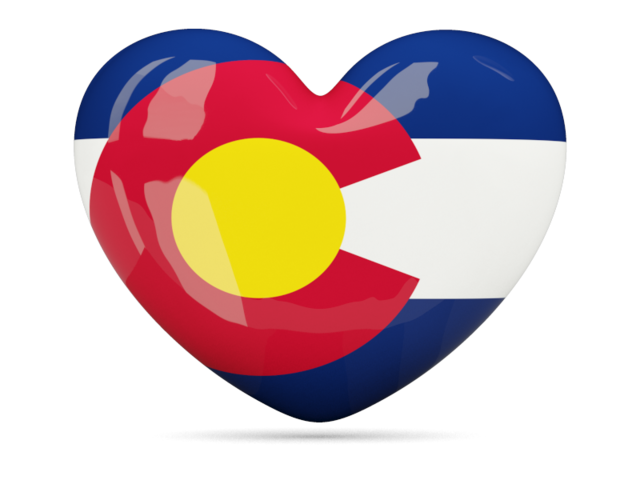 Heart icon. Download flag icon of Colorado