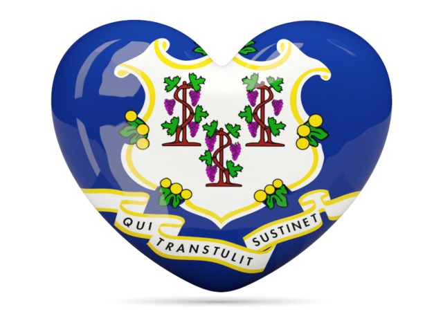 Heart icon. Download flag icon of Connecticut