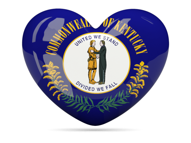 Heart icon. Download flag icon of Kentucky