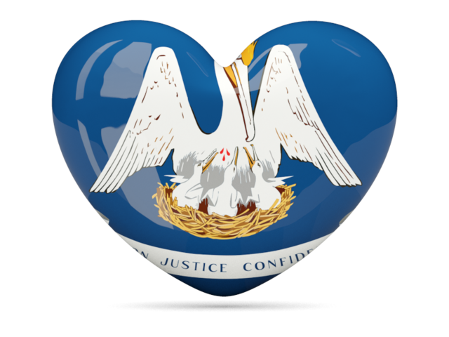Heart icon. Download flag icon of Louisiana