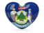 Flag of state of Maine. Heart icon. Download icon