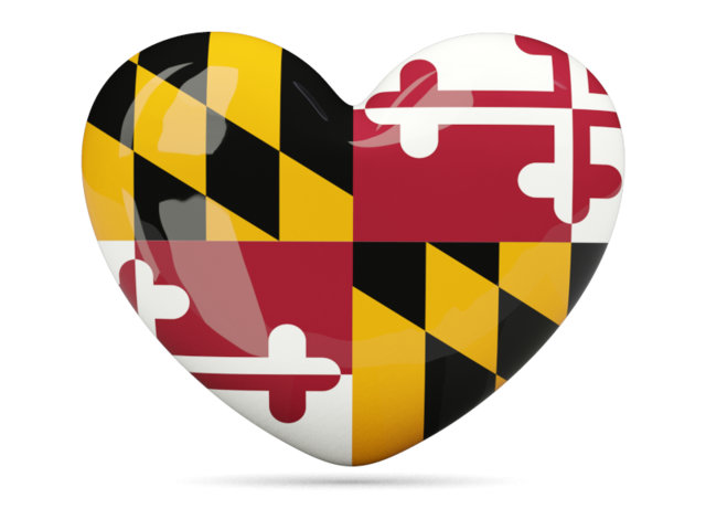 Heart icon. Download flag icon of Maryland