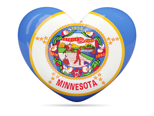 Heart icon. Download flag icon of Minnesota