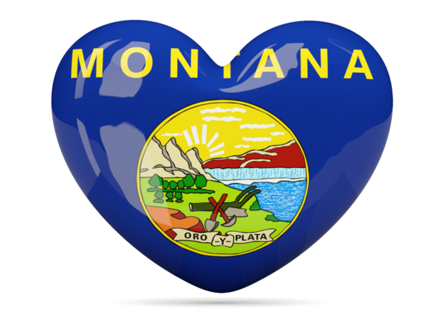 Heart icon. Download flag icon of Montana