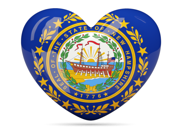 Heart icon. Download flag icon of New Hampshire