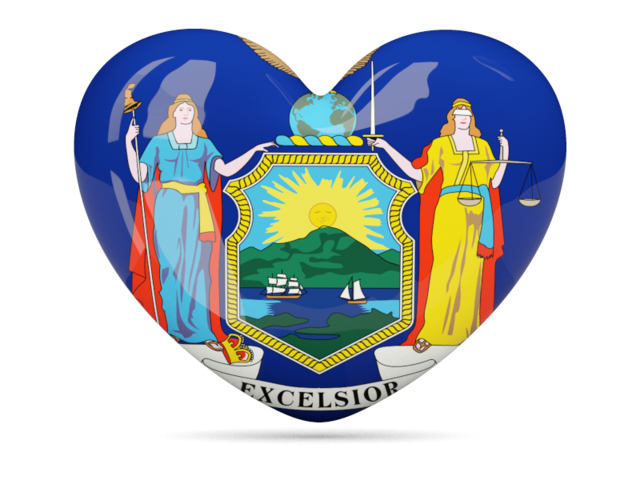 Heart icon. Download flag icon of New York