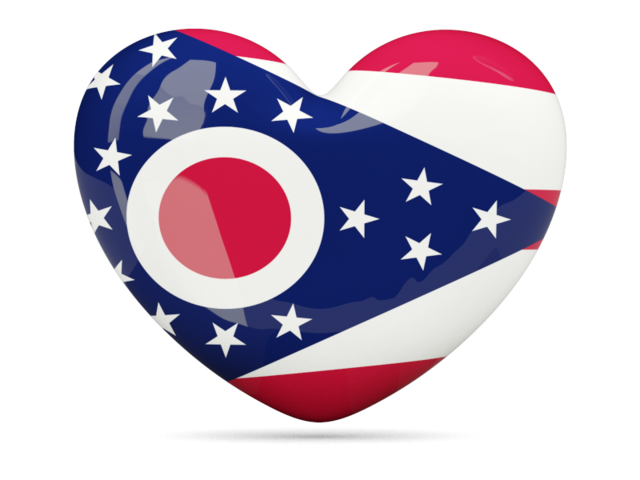 Heart icon. Download flag icon of Ohio