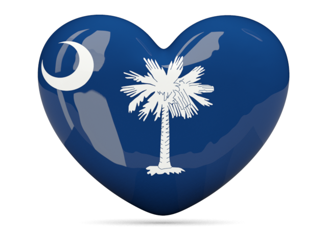 Иконка-сердце. Загрузить иконку флага штата Южная Каролина