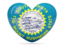 Flag of state of South Dakota. Heart icon. Download icon