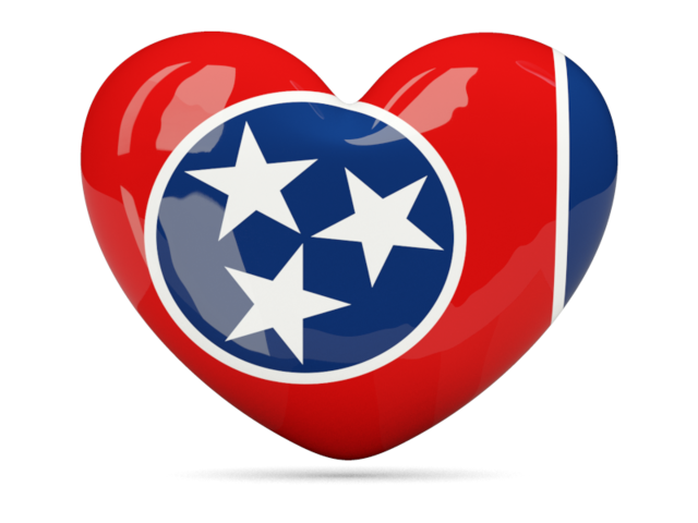 Heart icon. Download flag icon of Tennessee