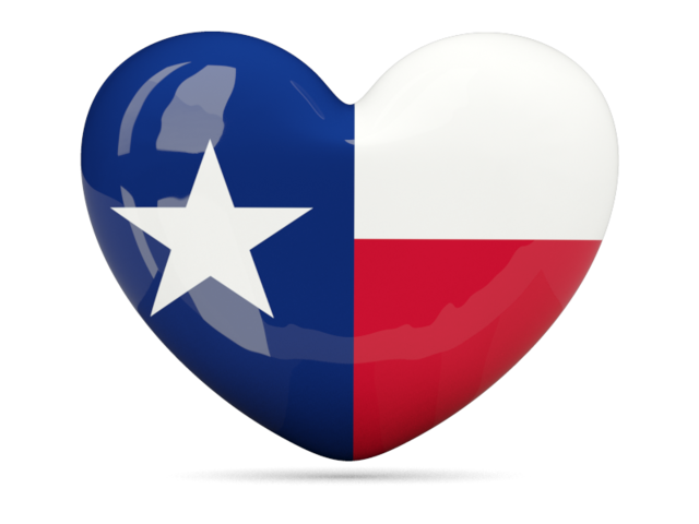 Heart icon. Download flag icon of Texas