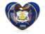 Flag of state of Utah. Heart icon. Download icon