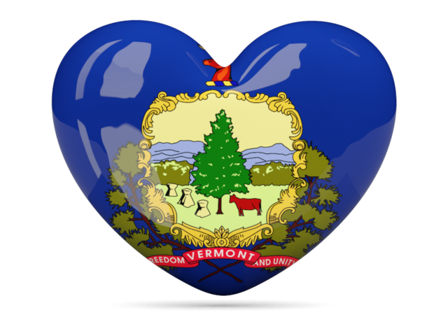 Heart icon. Download flag icon of Vermont