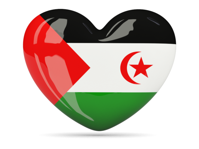Иконка-сердце. Скачать флаг. Западная Сахара