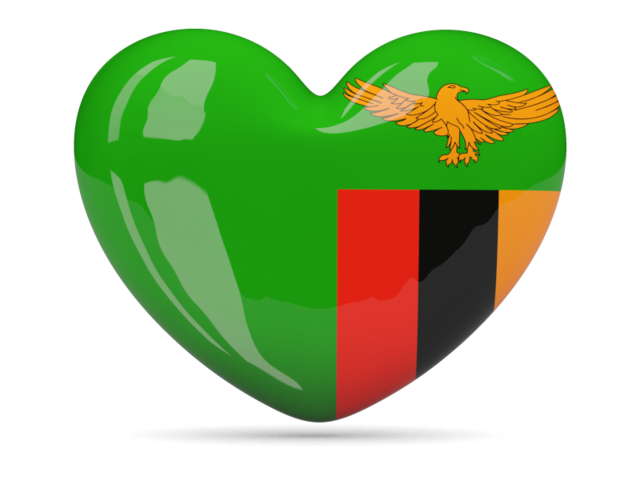 Иконка-сердце. Скачать флаг. Замбия