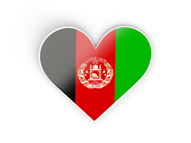 Heart sticker. Download flag icon of Afghanistan at PNG format